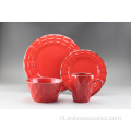 Glaze servies set met bordalade